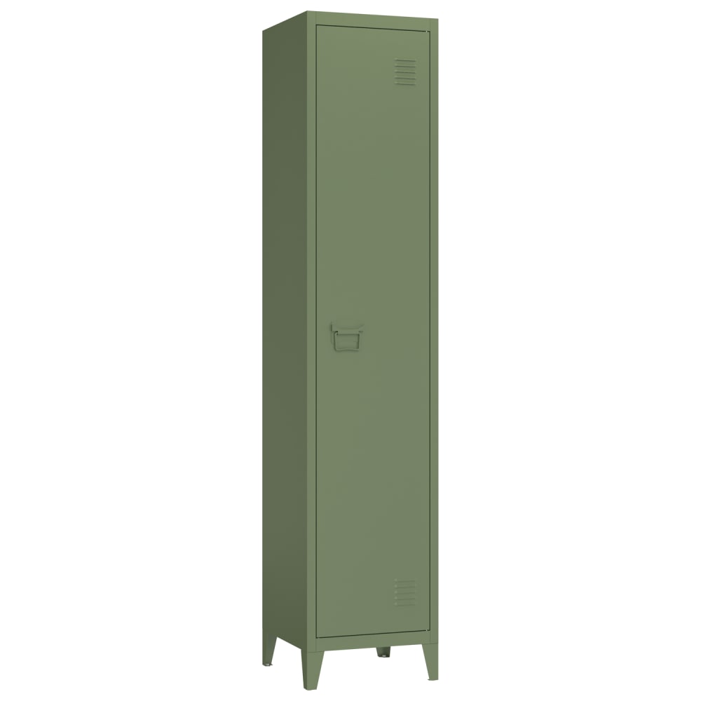 Armoire en métal vert kaki 180cm 1 porte