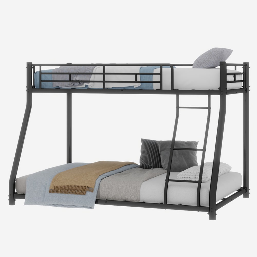 Verstärktes Etagenbett Eisen Schwarz 90x190 cm 140x190 cm -