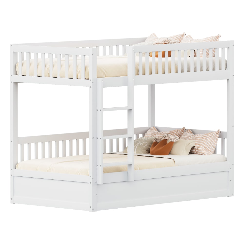 Etagenbett mit hydraulischem Stauraum Weiß 90x200 cm - Maisons Du