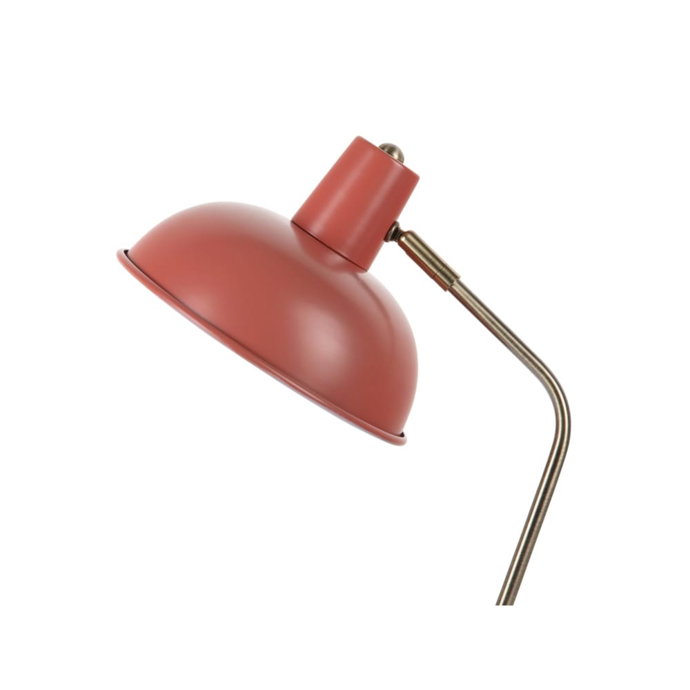 Lampe de table métal rouge 26x20x38cm — vue 3