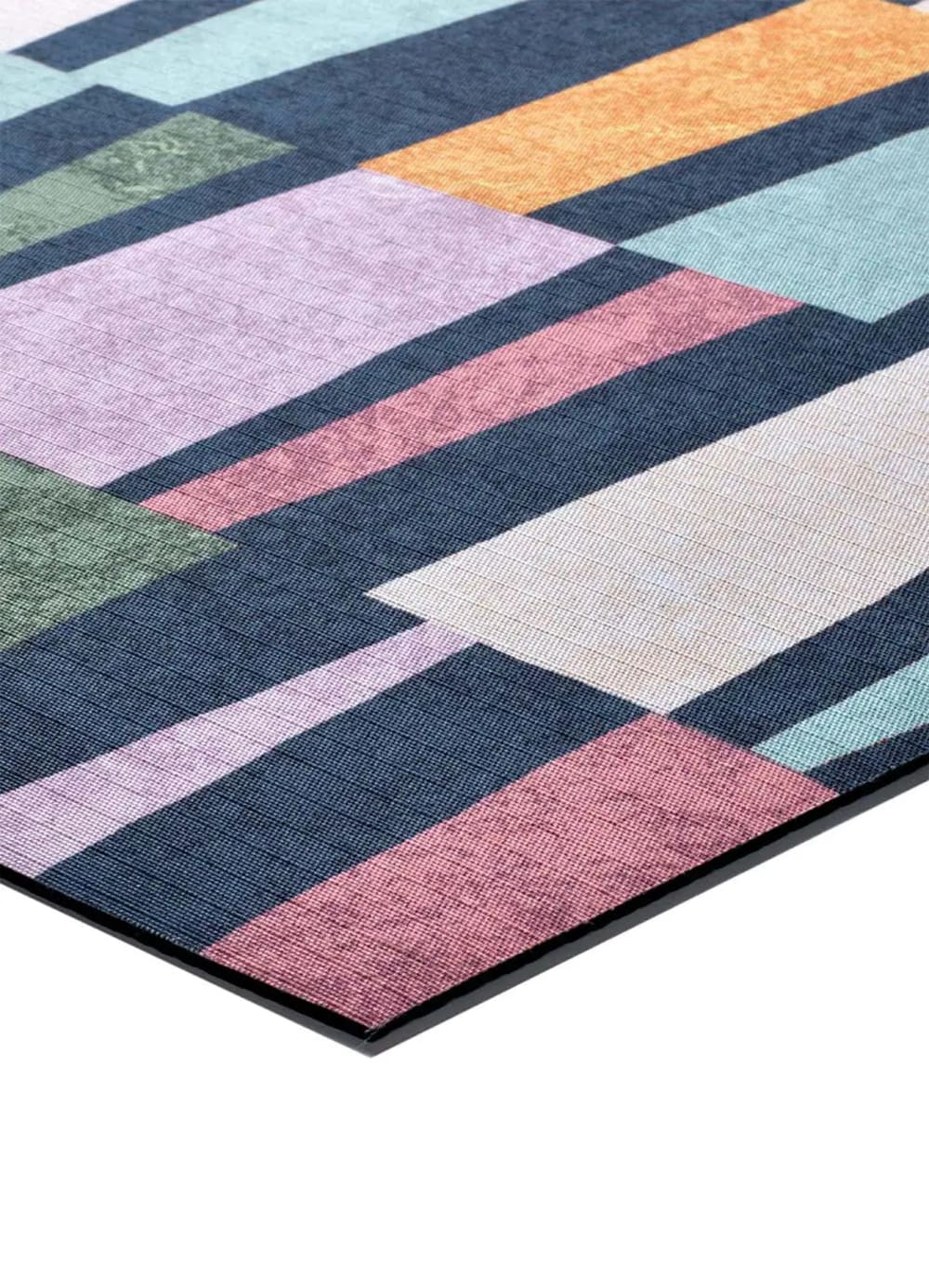 Tapis de cuisine lavable géométrique multicolore 52x200 cm — vue 4