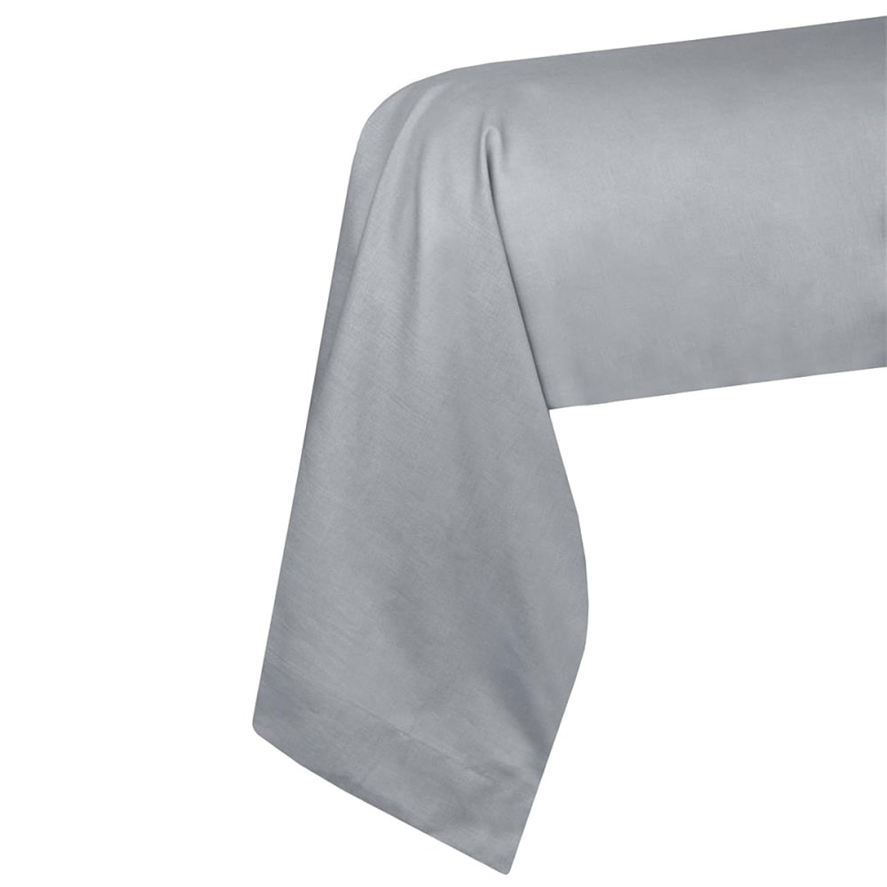 Taie de traversin gris souris 45 x 185 cm