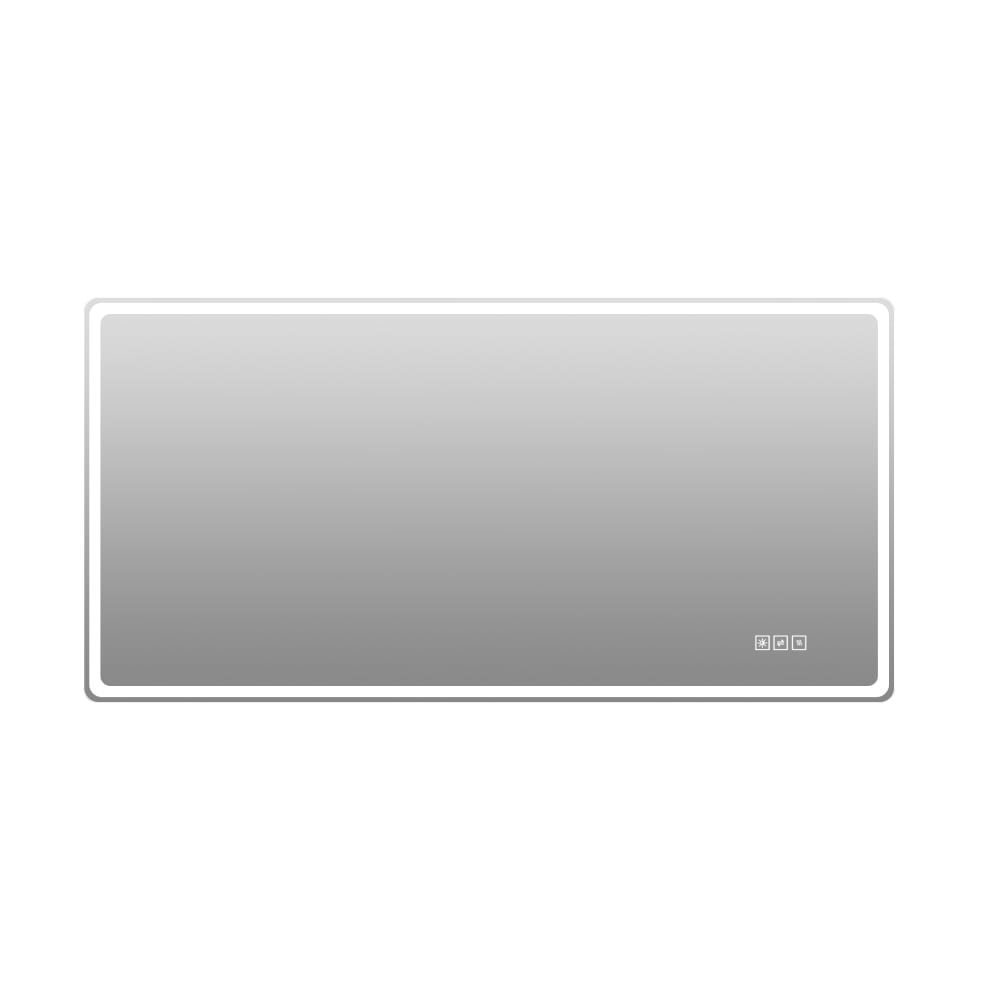 MODFU LED Badezimmerspiegel Beschlagfrei dimmbar 60x120 cm Silber style modern Silber Glas