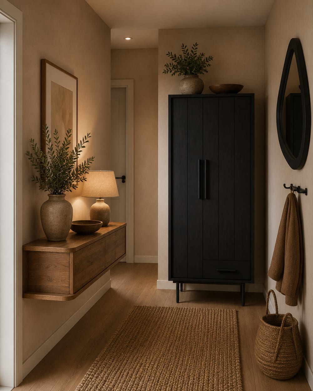 Mehrzweckschrank aus Mangoholz 180cm, Schwarz - Maisons Du Monde