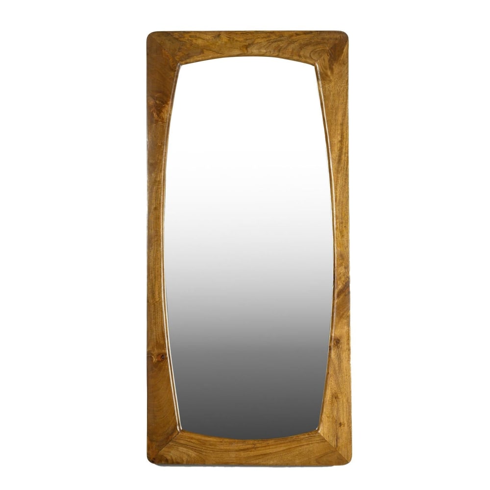 Livingfurn Wandspiegel Alain 113cm, Braun Braun Glas