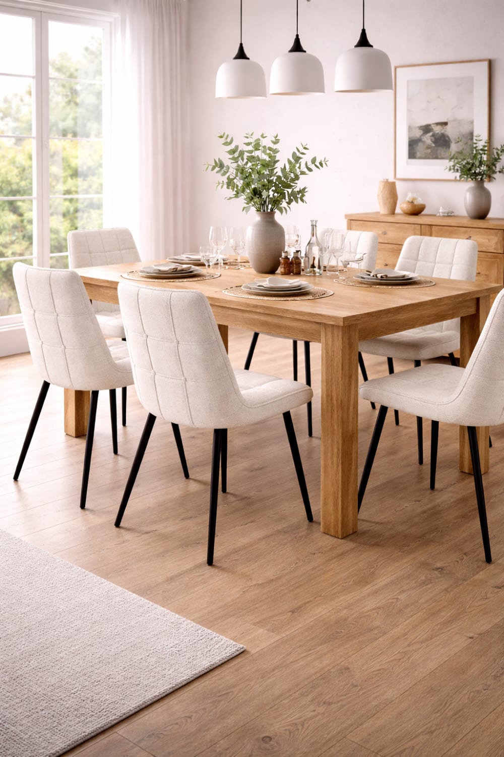 4er-Set Esszimmerstühle Lucille, beige - Maisons Du Monde