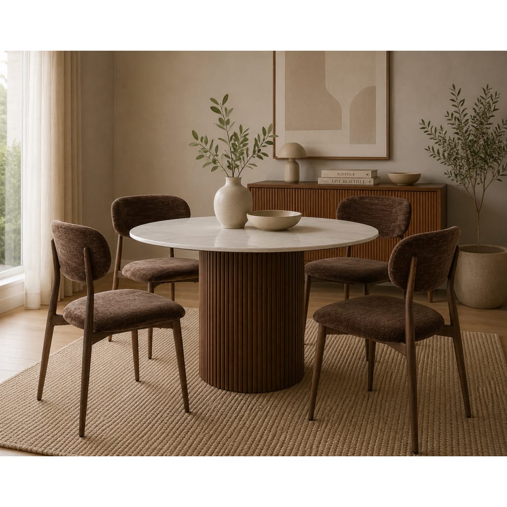2er-Set Esszimmerstühle, Dunkelbraun - Maisons Du Monde