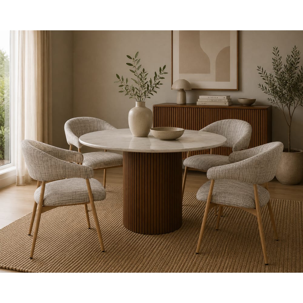2er-Set Esszimmerstühle Scandi, Hellgrau - Maisons Du Monde