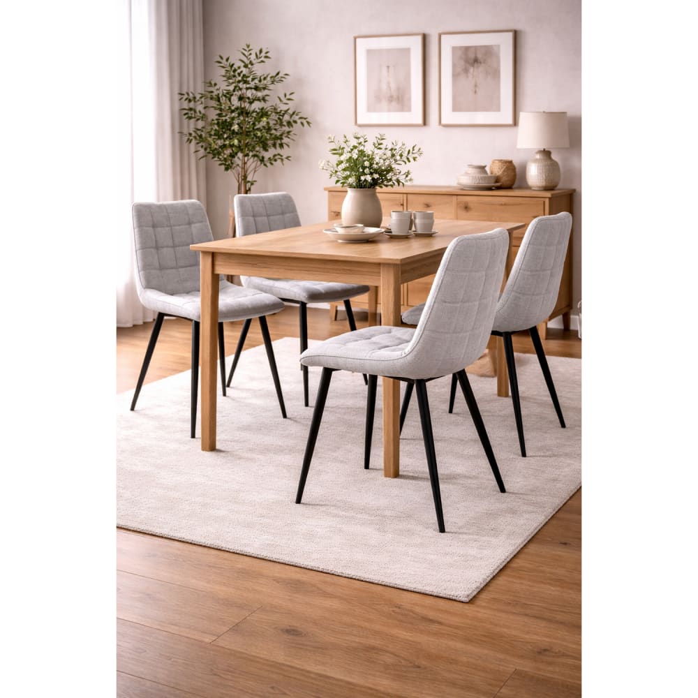 4er-Set Esszimmerstühle Lucille, Grau - Maisons Du Monde