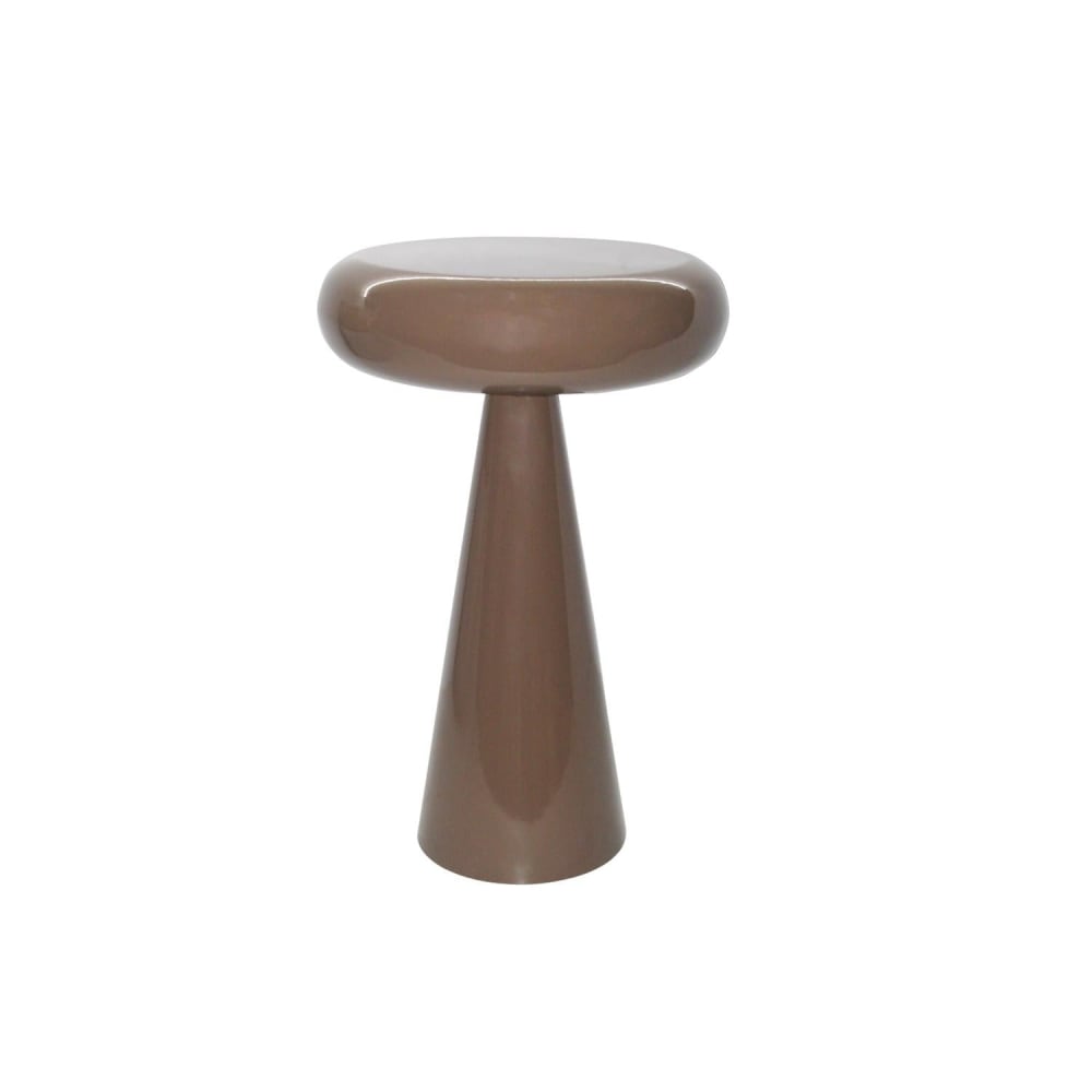 Livingfurn Beistelltisch Sam Ø36cm, Braun Braun Metall