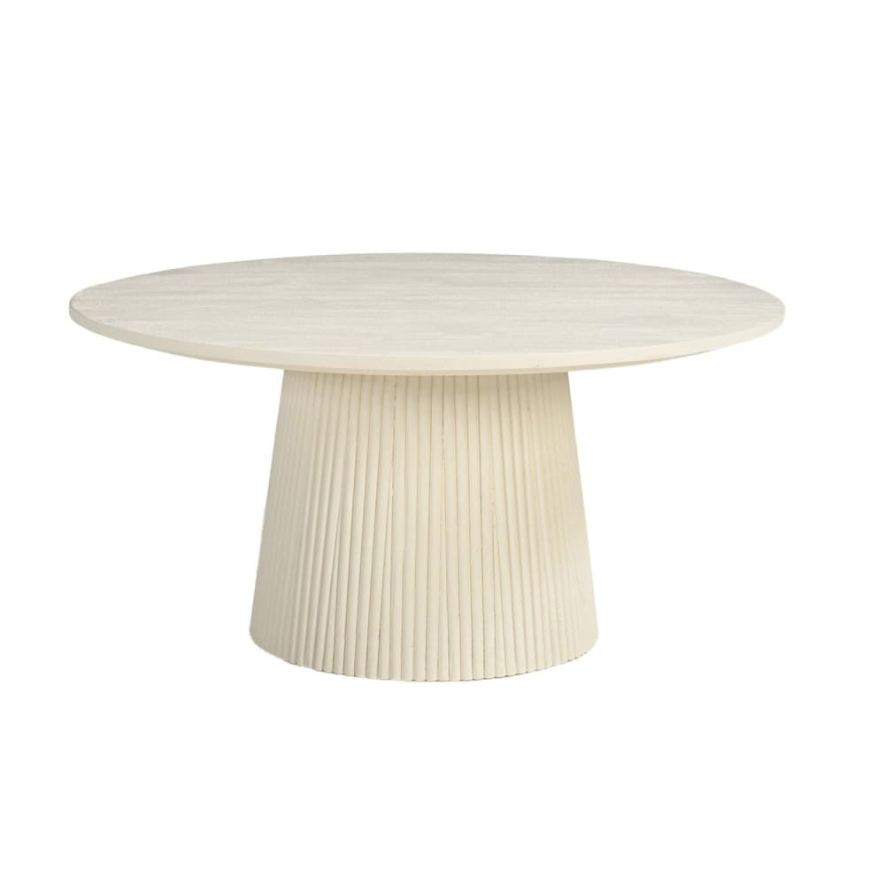 Livingfurn Couchtisch Patrice Ø80cm, beige - Holz