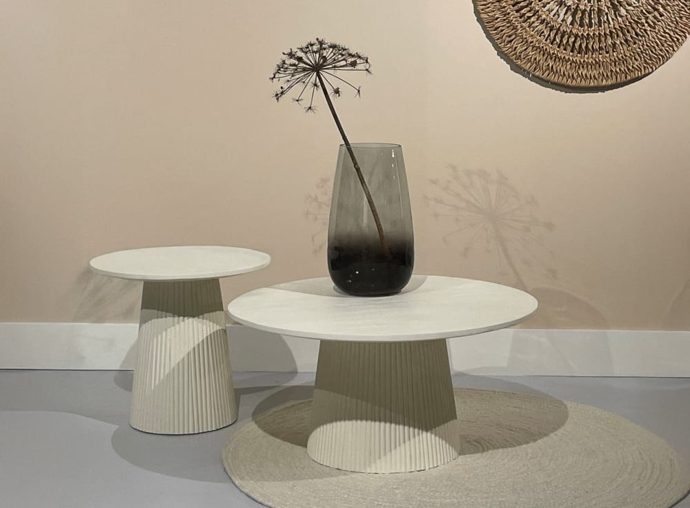 Couchtisch Patrice Ø80cm, beige - Maisons Du Monde