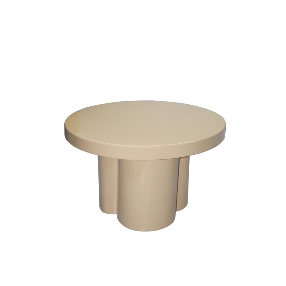 Livingfurn Couchtisch Noa Ø57cm, beige - Metall