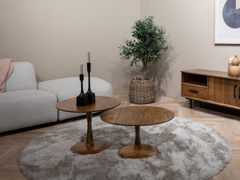 Couchtisch Vivian Ø60cm, Braun - Maisons Du Monde