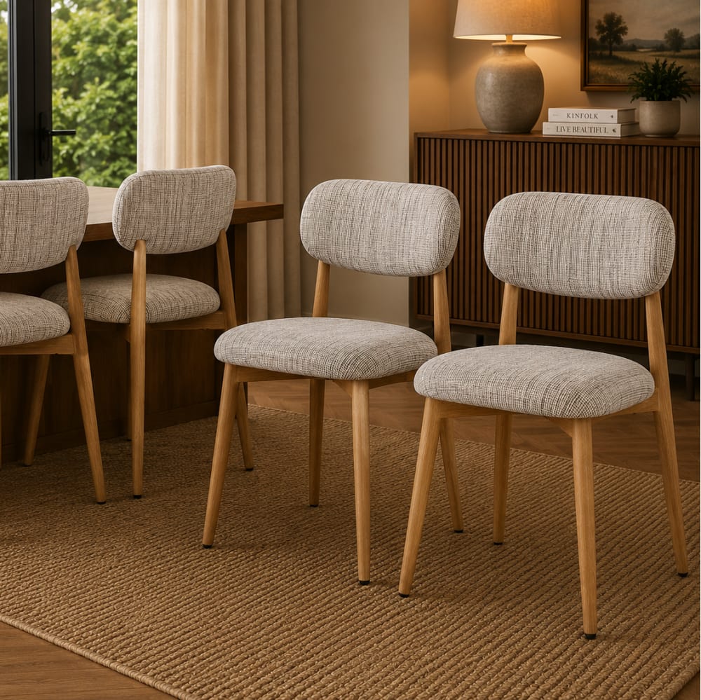 2er-Set Esszimmerstühle, Grau - Maisons Du Monde