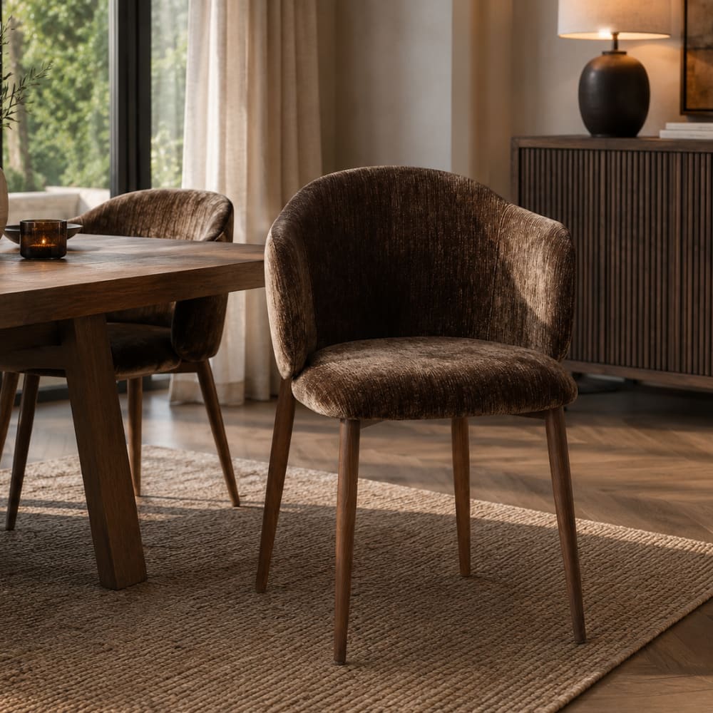 2er-Set Armlehnstühle Osaka, Dunkelbraun - Maisons Du Monde