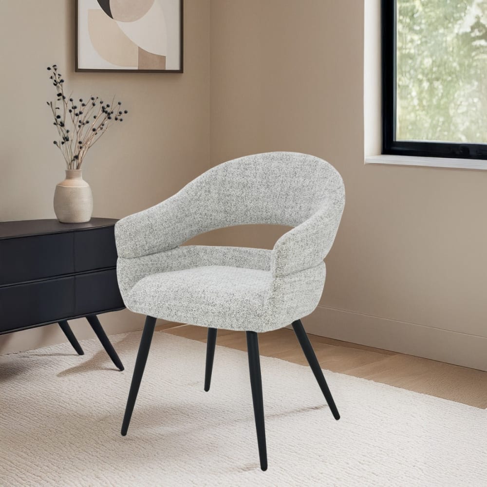 2er-Set Esszimmerstühle Megan, Hellgrau - Maisons Du Monde