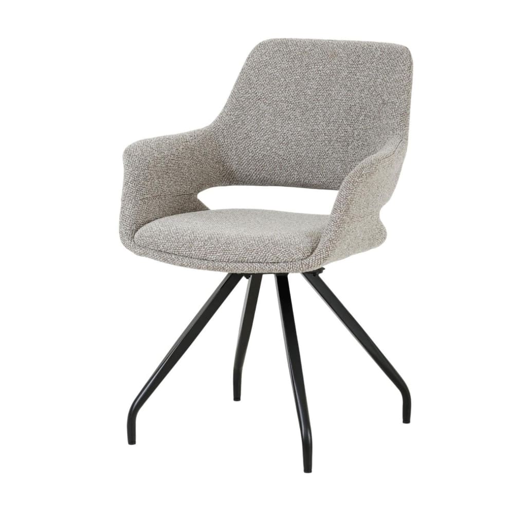 2er-Set Esszimmerstühle Capp, Grau - Maisons Du Monde