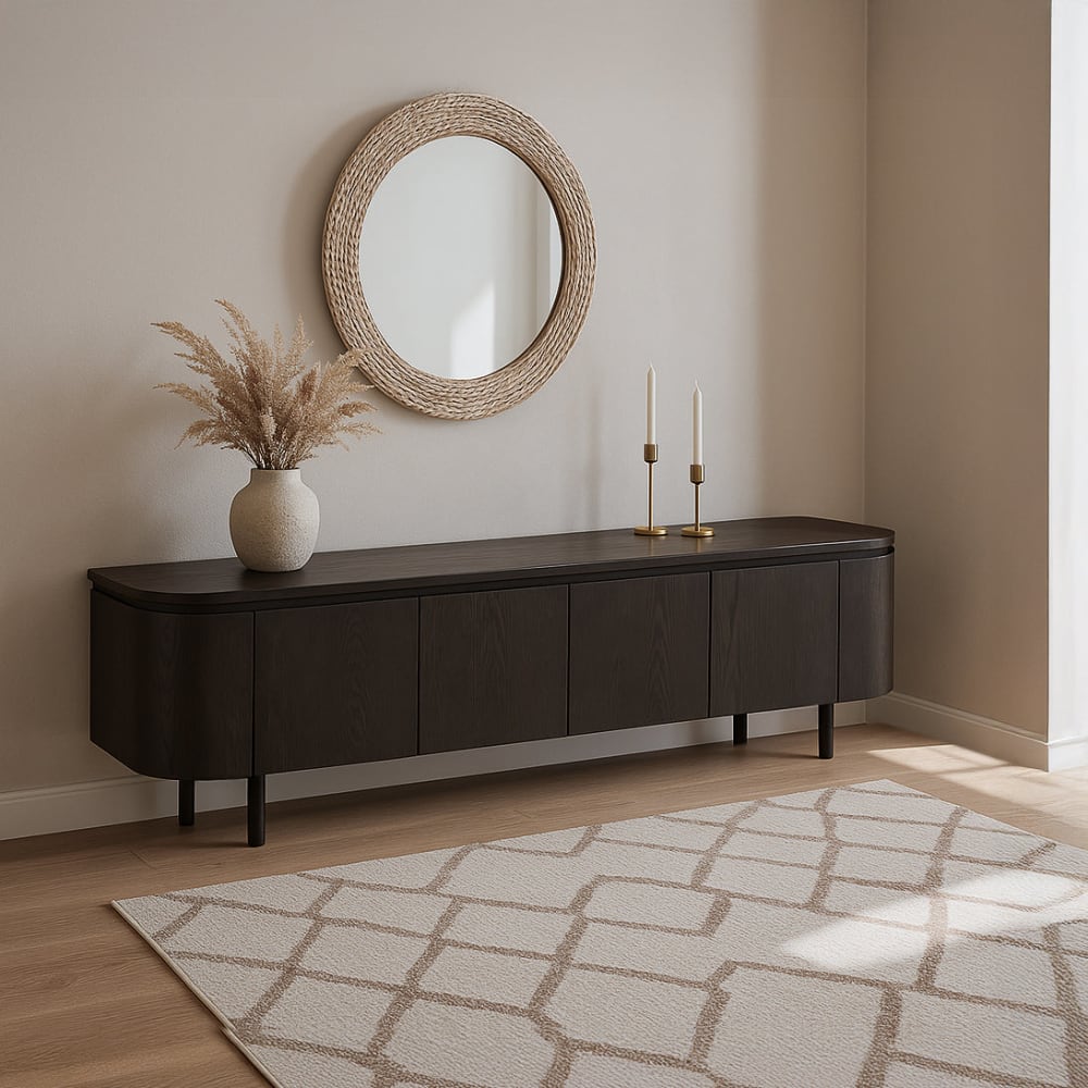 Sideboard Tobago 210cm, Dunkelbraun - Maisons Du Monde