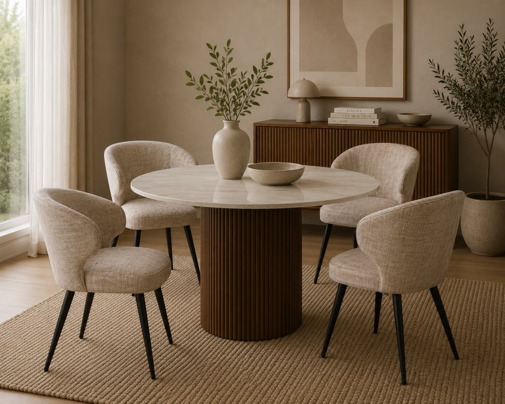 2er-Set Esszimmerstühle Mera, Cremeweiß - Maisons Du Monde