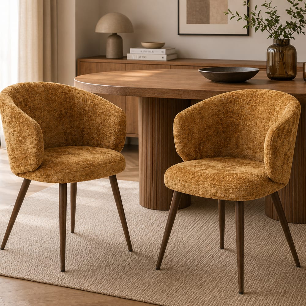 2er-Set Armlehnstühle Luna, Gold - Maisons Du Monde