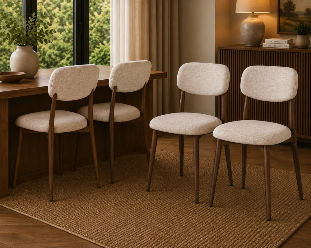 2er-Set Esszimmerstühle, beige - Maisons Du Monde