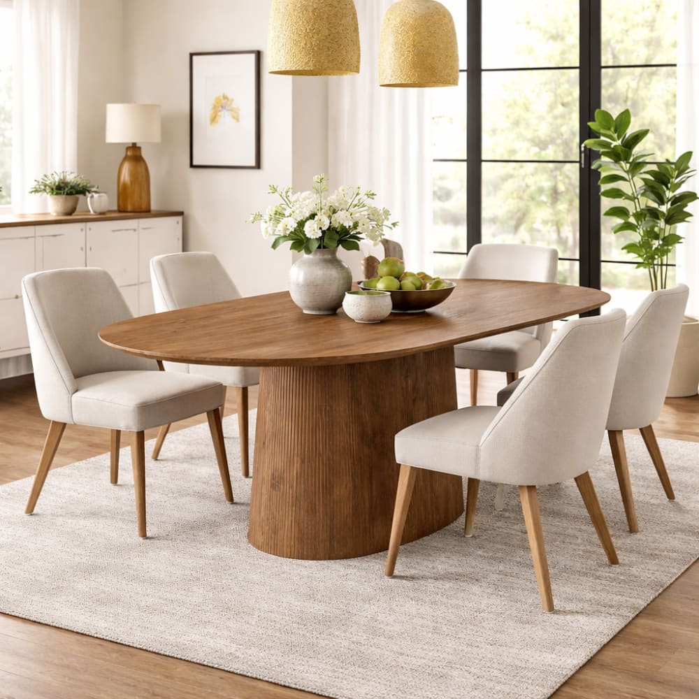 Esstisch Salvator Oval 230cm, Braun - Maisons Du Monde