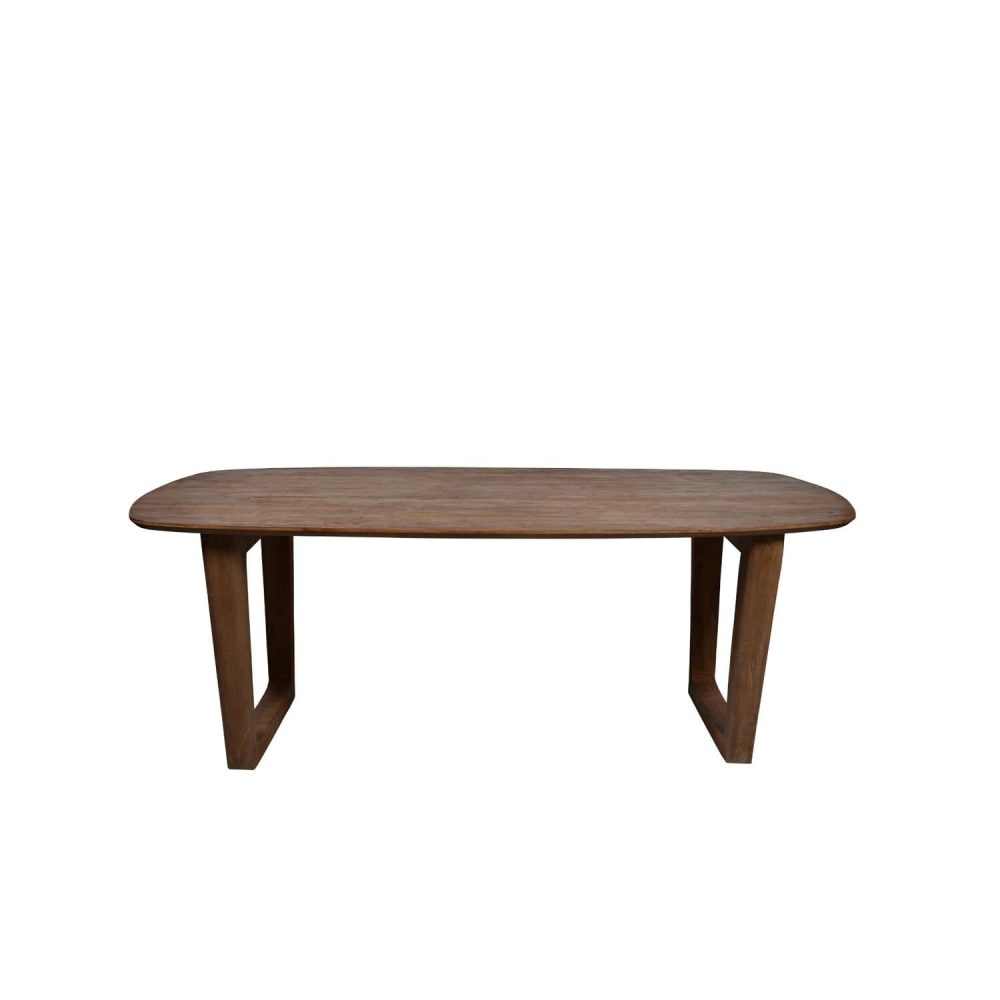 Livingfurn Esstisch Cortez aus Mangoholz 200cm, Dunkelbraun - -