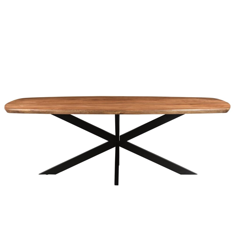 Livingfurn Esstisch Jesper Oval 230*105cm, Braun Braun Holz