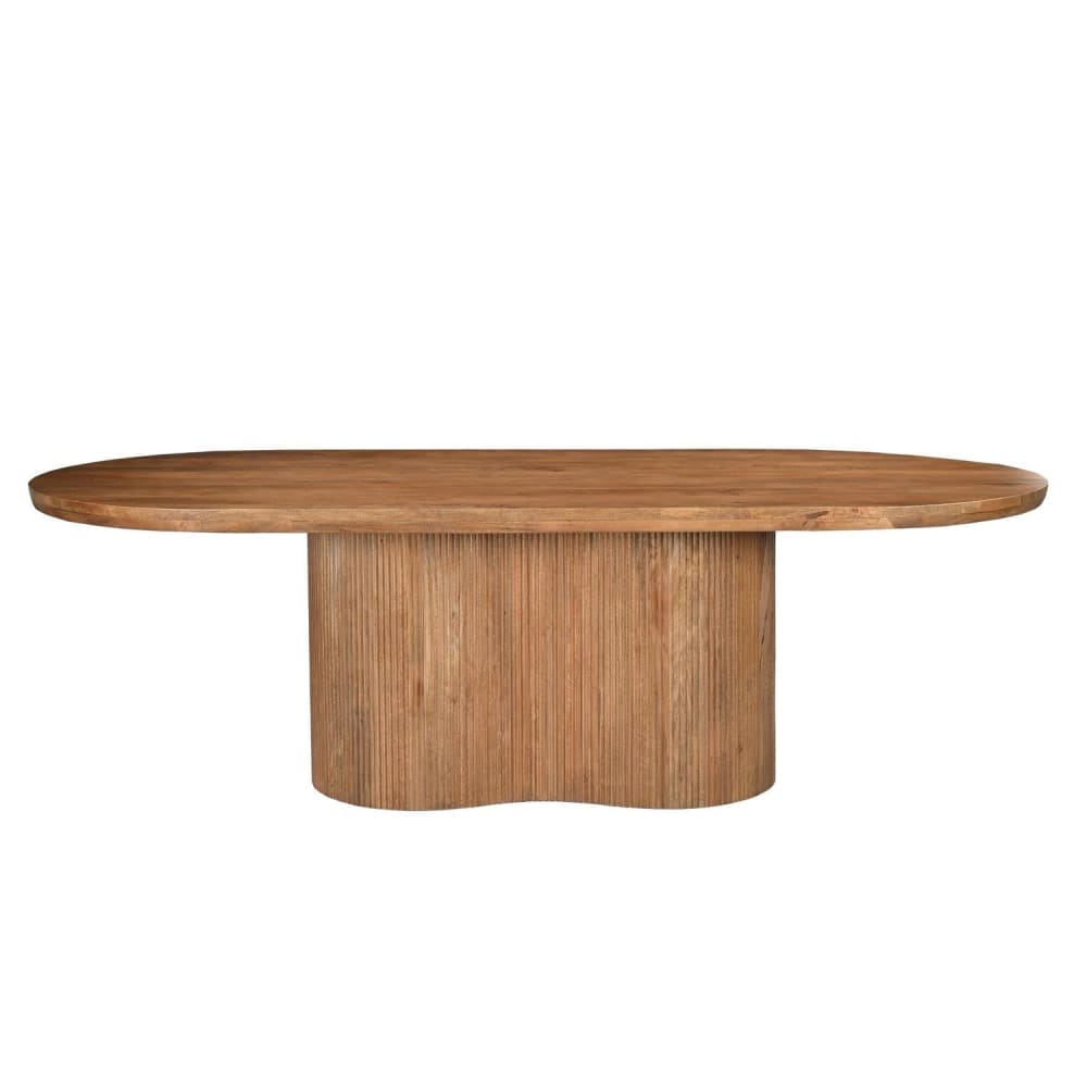 Livingfurn Esstisch aus Mangoholz 300cm, Hellbraun - -