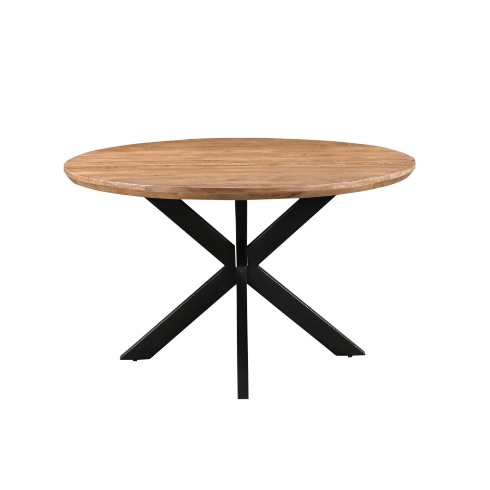 Livingfurn Esstisch Jesper Ø130cm, Hellbraun - Holz
