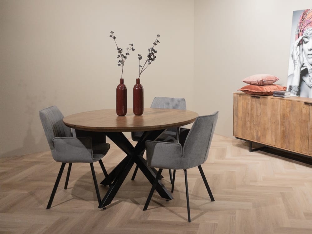 Esstisch Jesper Ø130cm, Hellbraun - Maisons Du Monde