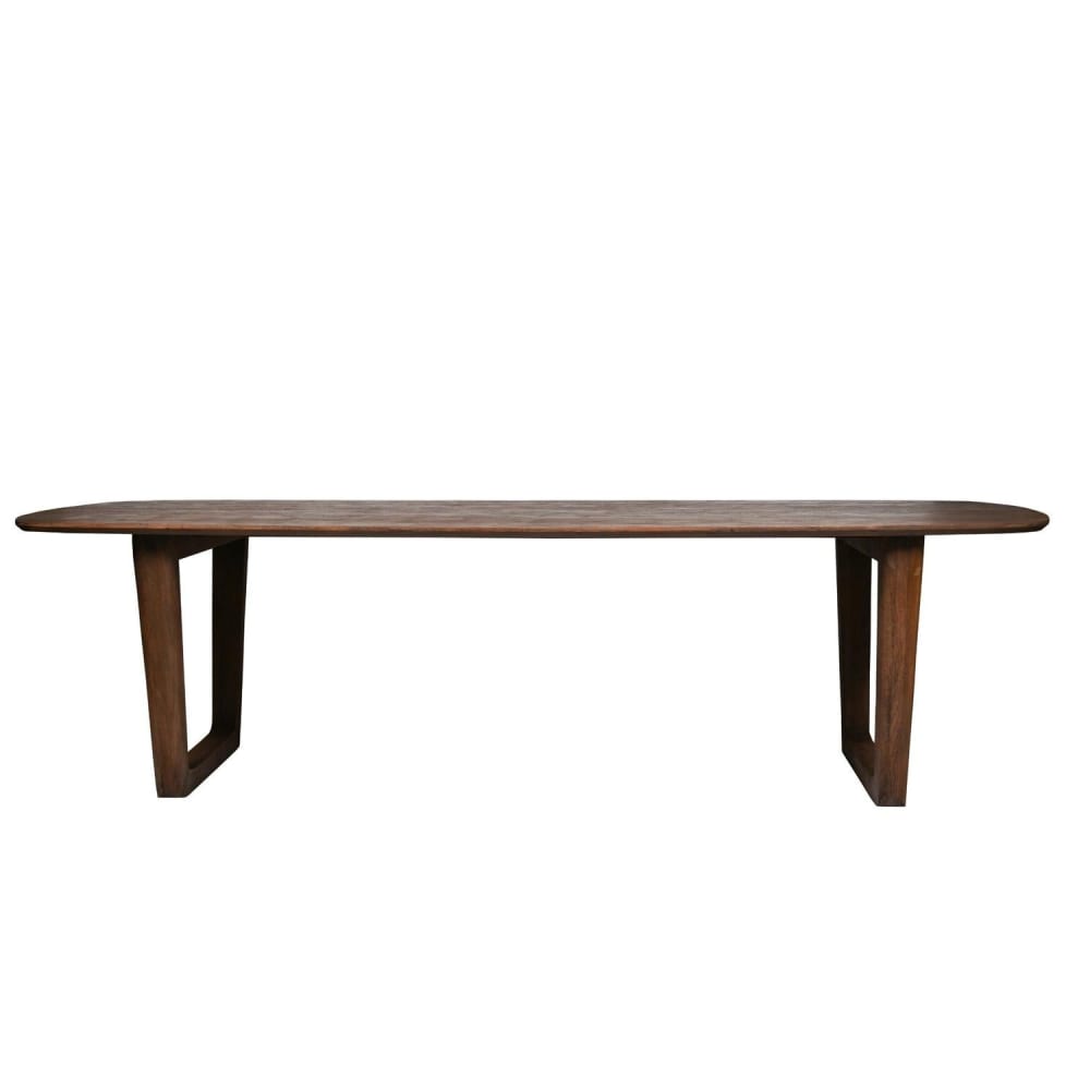 Livingfurn Esstisch Cortez aus Mangoholz 270cm, Dunkelbraun - -