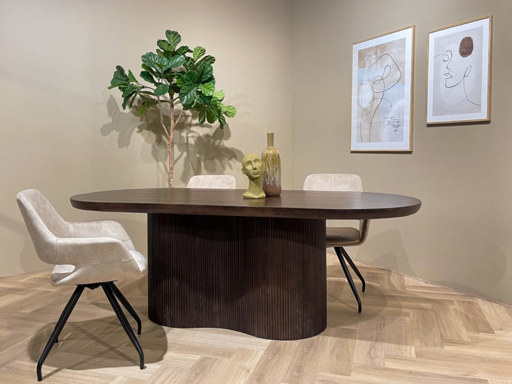 Esstisch aus Mangoholz 250cm, Dunkelbraun - Maisons Du Monde