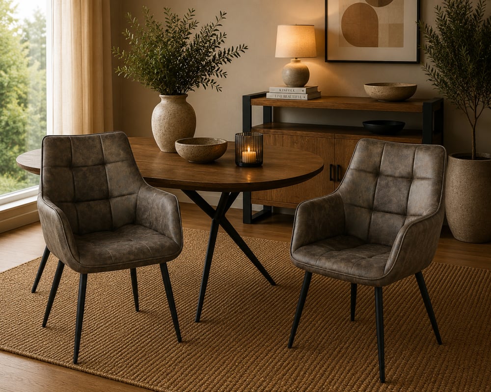 2er-Set Armlehnstühle Lucille, Hellbraun - Maisons Du Monde