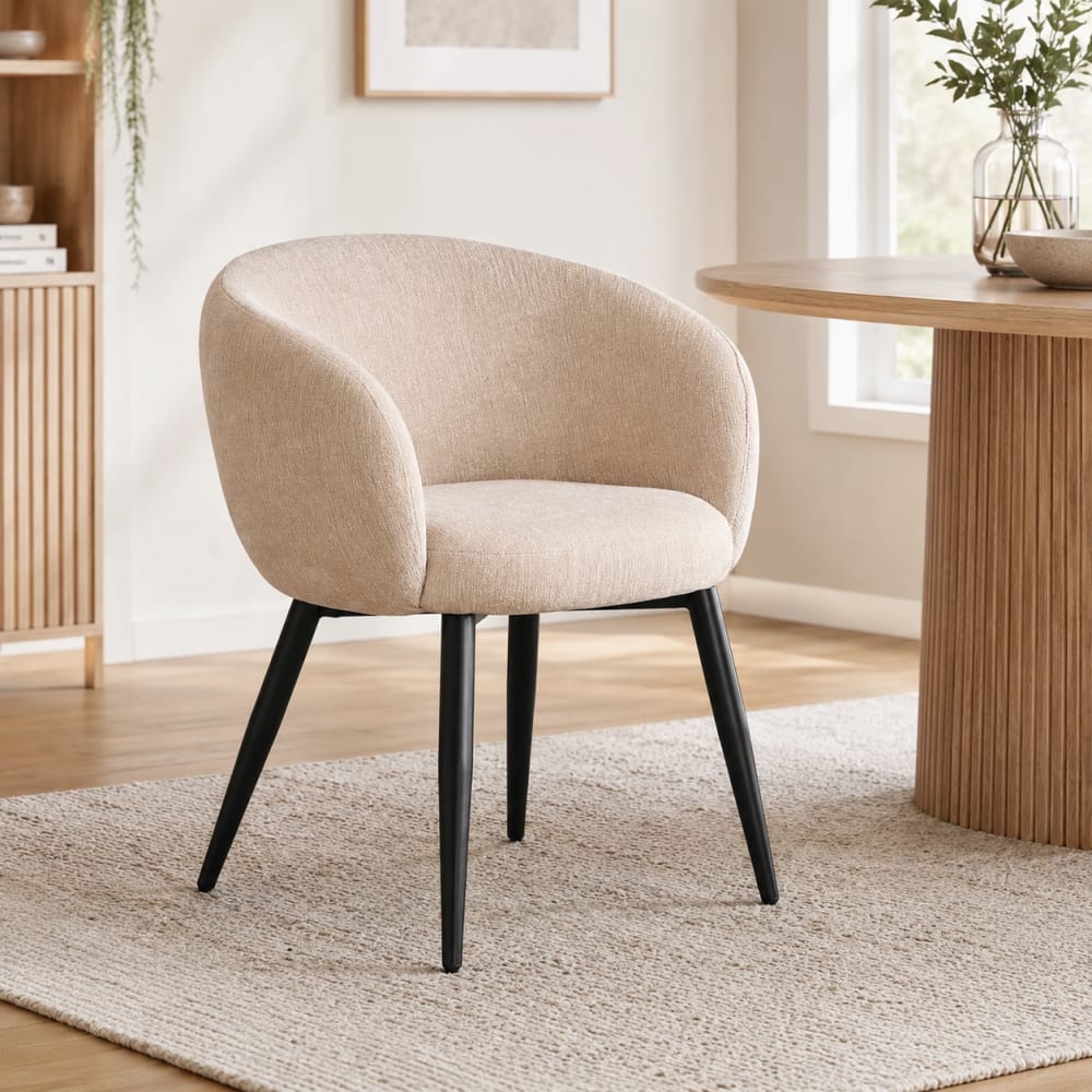 2er-Set Armlehnstühle Nox, beige - Maisons Du Monde