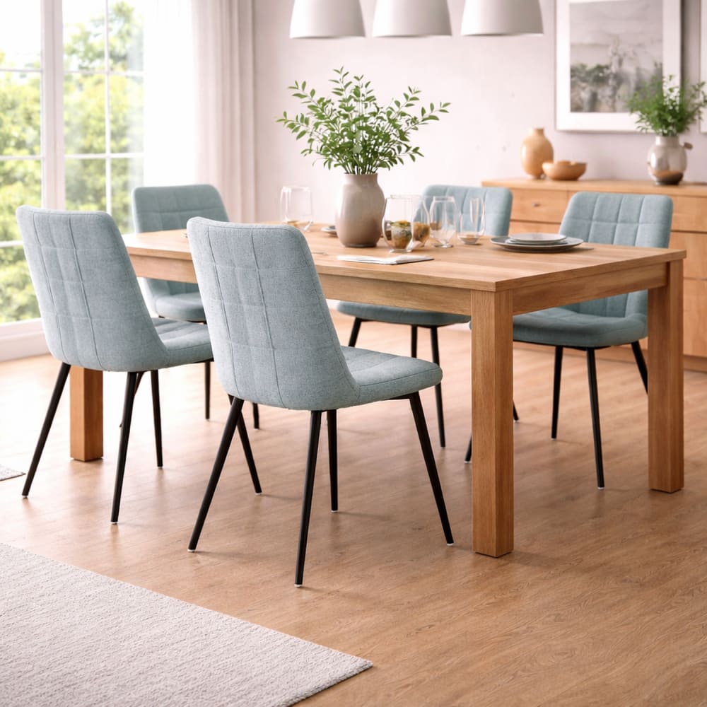 4er-Set Esszimmerstühle Lucille, Hellblau - Maisons Du Monde