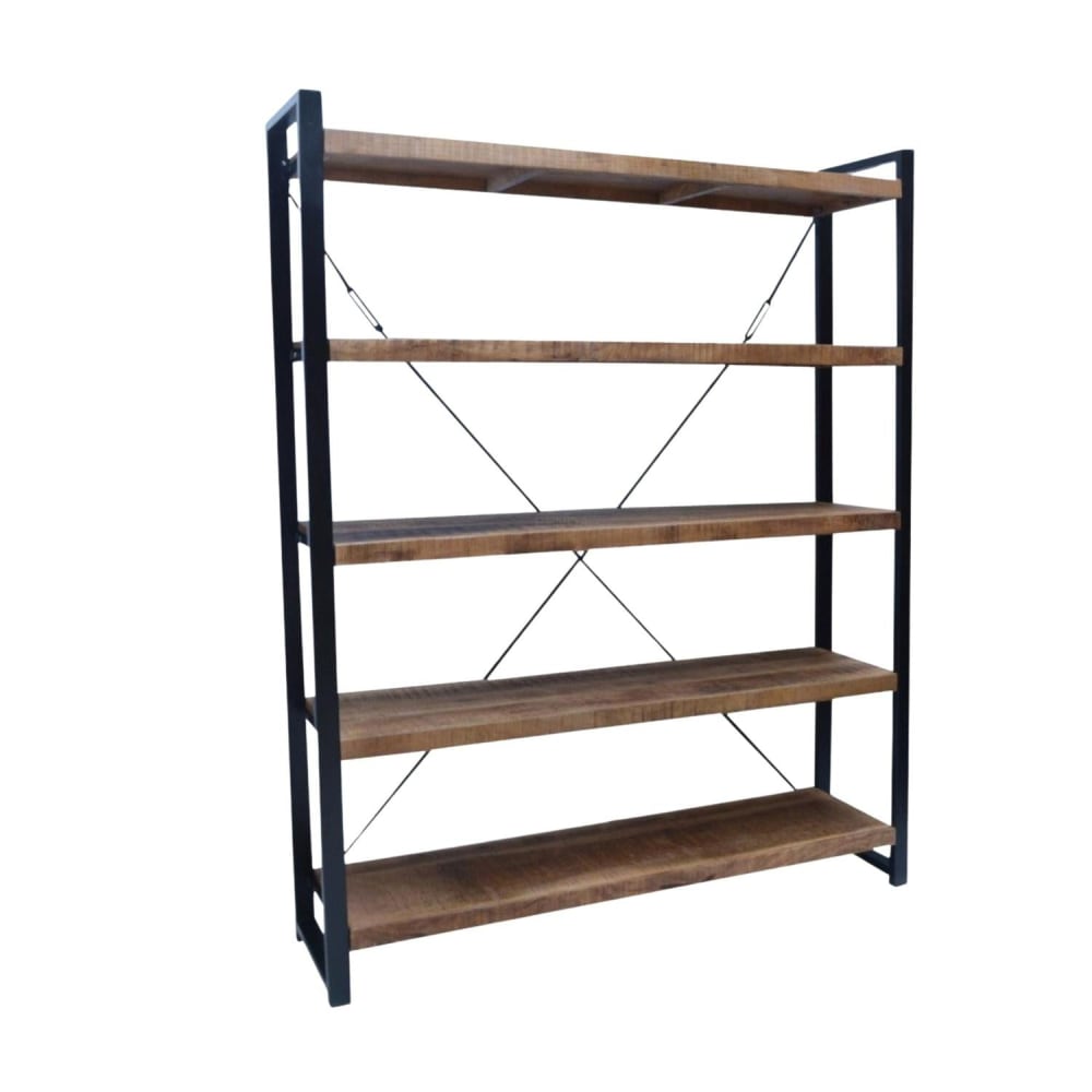 Benoa Highboard aus Mangoholz 200cm, Braun Braun