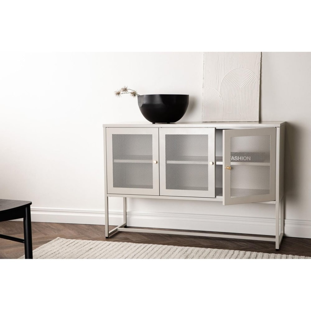 Sideboard Malla aus Metall 120cm, beige - Maisons Du Monde