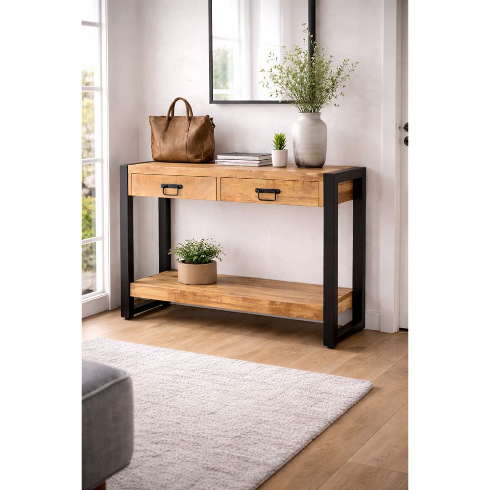 Konsolentisch aus Mangoholz 120cm, Hellbraun - Maisons Du Monde