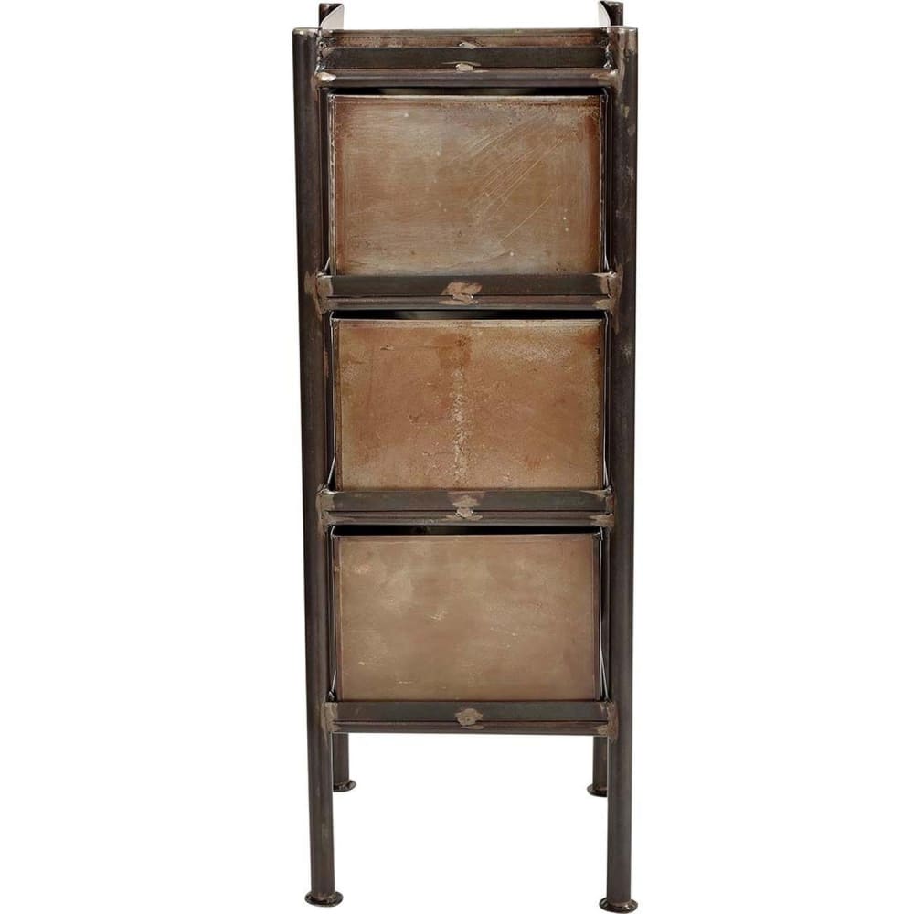 Kommode Saga aus Eisen mit 3 Schubladen, Braun - Maisons Du Monde