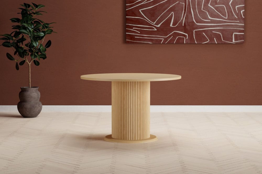 Esstisch Reko Ø120cm, Braun - Maisons Du Monde