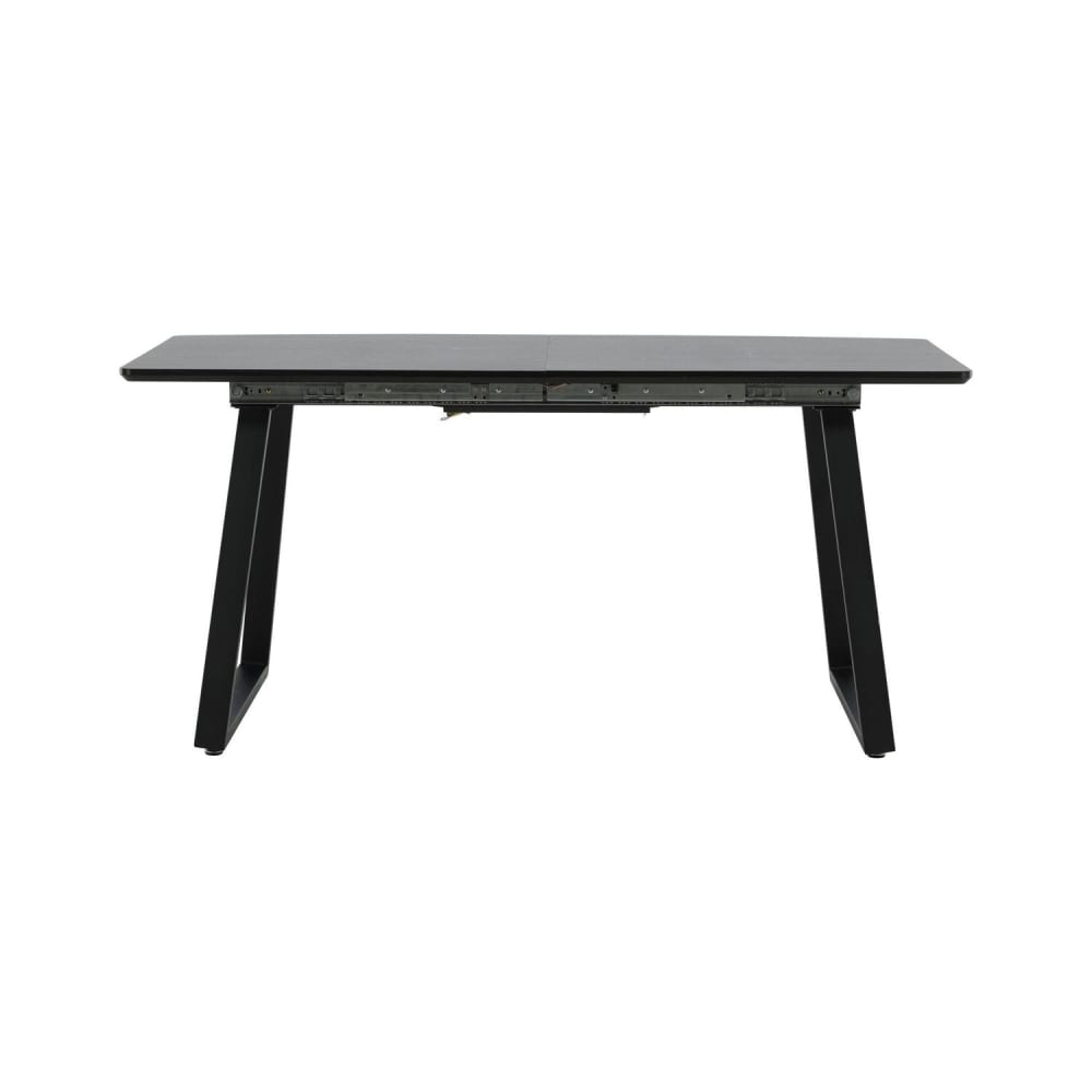 Venture Home Esstisch Inca ausziehbar 160-200cm, Eiche Schwarz Schwarz Spanplatte