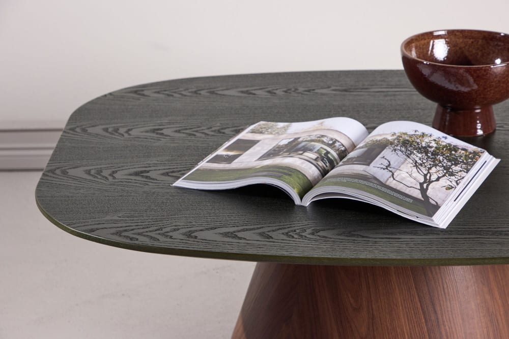 Couchtisch Lanzo 120cm, Dunkelgrün & Braun - Maisons Du Monde
