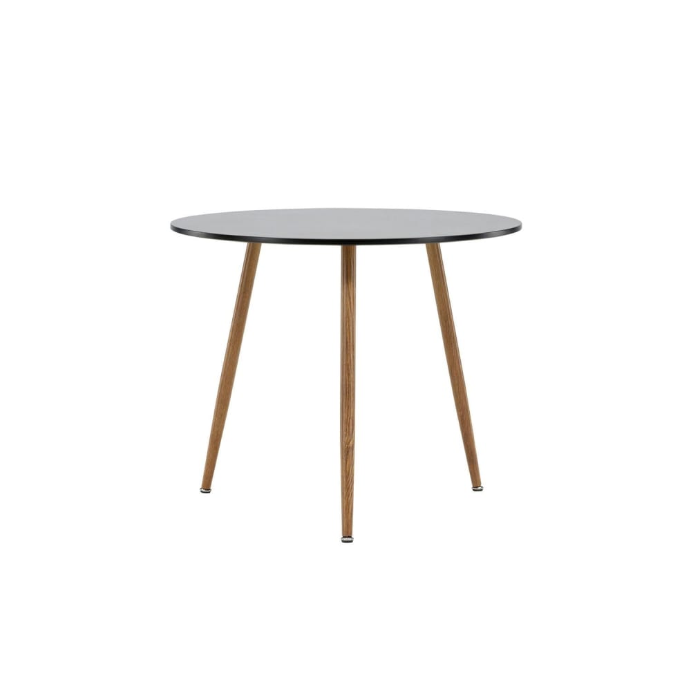 Venture Home Esstisch Ø90cm, Schwarz style modern Schwarz Spanplatte