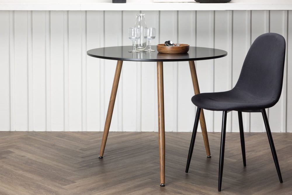 Esstisch Ø90cm, Schwarz - Maisons Du Monde