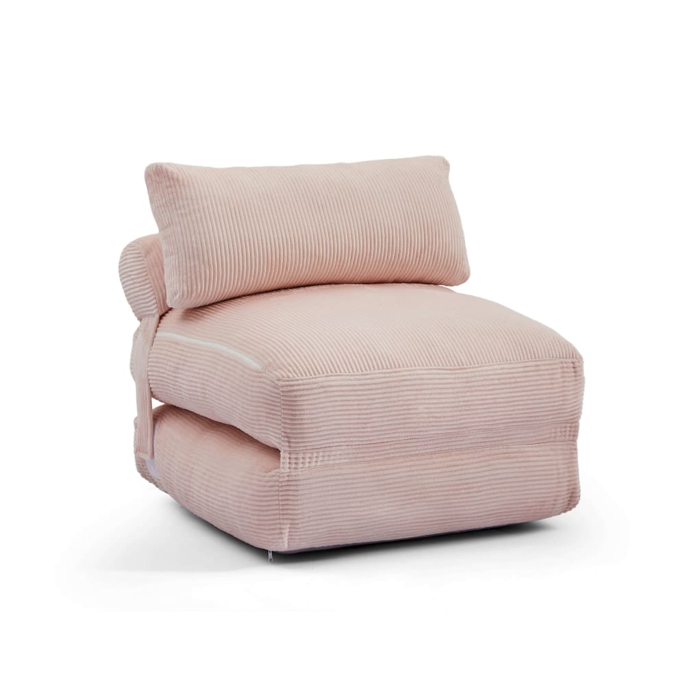 Fauteuil convertible compressé en mousse 1 place velours côtelé Fauteuil convertible compressé en mousse 1 place velours côtelé