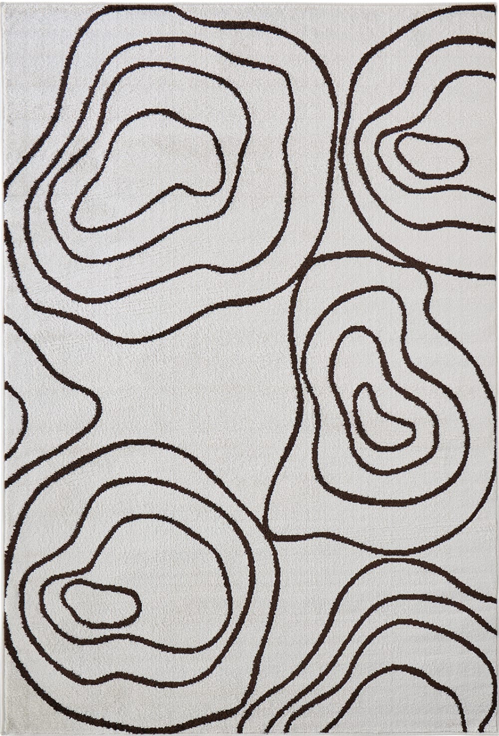 Tapis intérieur à motif abstrait organique 100x150 cm