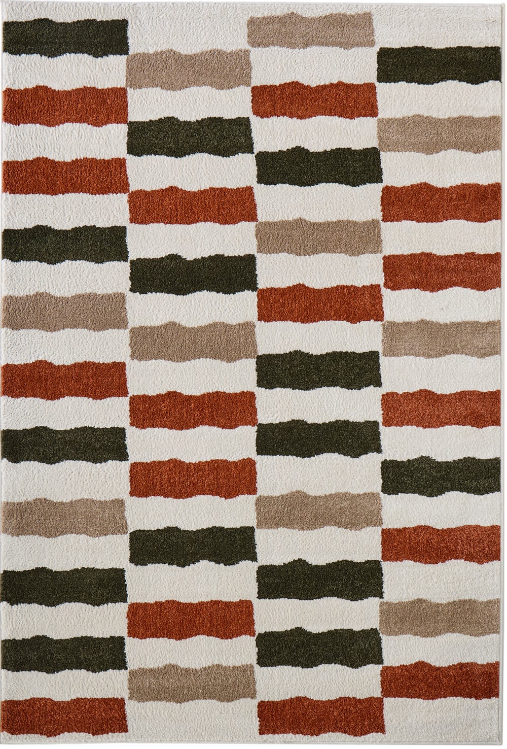 Tapis intérieur rayure retro 100x150 cm