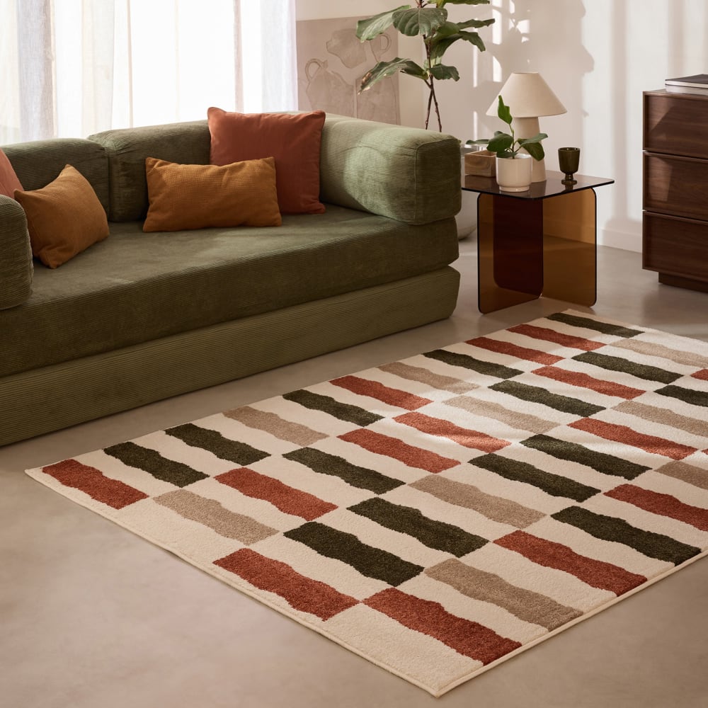 Tapis intérieur rayure retro 100x150 cm — vue 3